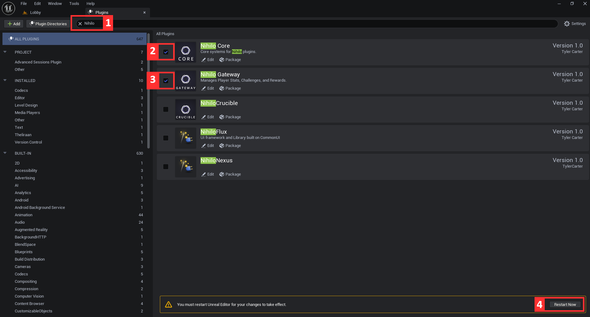 Enable Gateway